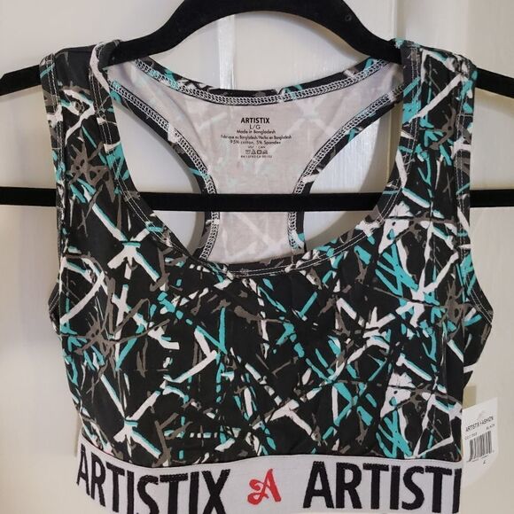 Artistix Running Fitness Athletic Bra Size Large - Picture 4 of 7